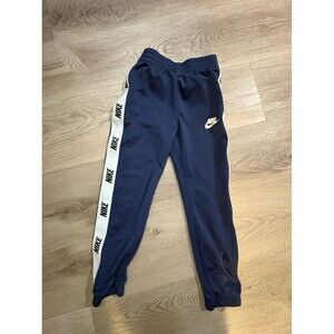 Nike EUC Tricot track pants M little boys 5-6 years navy blue white